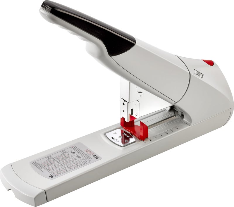 Novus B56 Heavy Duty Stapler, 200 Sheet Capacity, Anti-Jam, 3" Stapling Depth w/ Adjustable Guide, Staple Bypass, German Engineered (023-0059) - Image 1